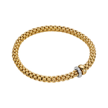         Gelbgold, Armschmuck, FOPE Solo Flex'it Armband