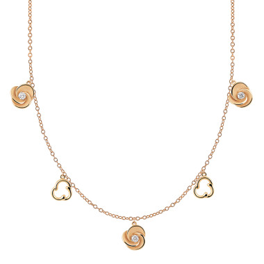         Roségold, Halsschmuck, Cammilli Desert Rose Collier