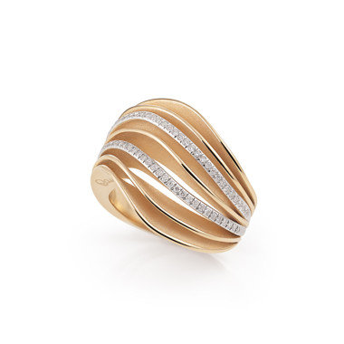         Roségold, Ringe, Cammilli Velaa Waves Ring