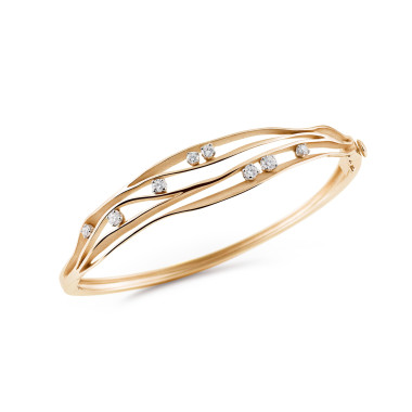         Roségold, Armschmuck, Cammilli Dune Armreif