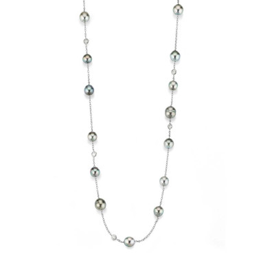         Platin, Halsschmuck, Gellner Salt´n Pepper Collier