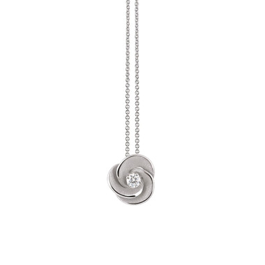         Weißgold, Halsschmuck, Cammilli Desert Rose Anhänger mit Halskette
