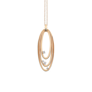         Roségold, Halsschmuck, Cammilli Dune Chic Anhänger mit Halskette