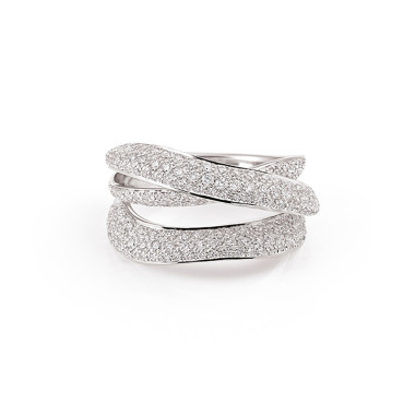         Weißgold, Ringe, Cammilli Firenze Pavé Ring