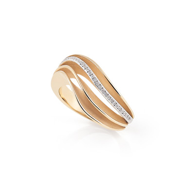         Roségold, Ringe, Cammilli Velaa Waves Ring
