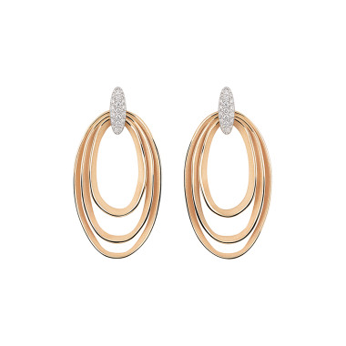         Roségold, Ohrringe, Cammilli Dune Chic Pavé Ohrringe