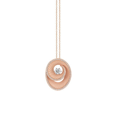         Roségold, Halsschmuck, Cammilli Athena Anhänger mit Halskette