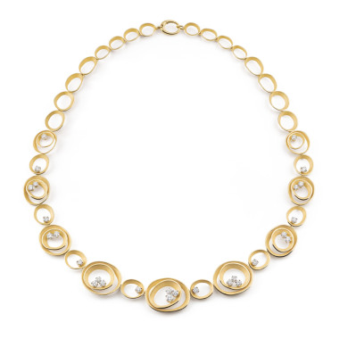         Gelbgold, Halsschmuck, Cammilli Dune Solar Collier