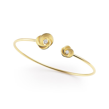         Gelbgold, Armschmuck, Cammilli Desert Rose Armreif