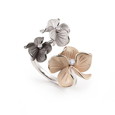         Roségold &amp; Weißgold, Ringe, Cammilli Bouquet Ring