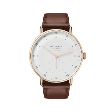         Damen- und Herrenuhr, Automatik, NOMOS Glashütte Metro Roségold neomatik 39