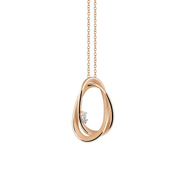         Roségold, Halsschmuck, Cammilli Firenze Icon Anhänger mit Halskette