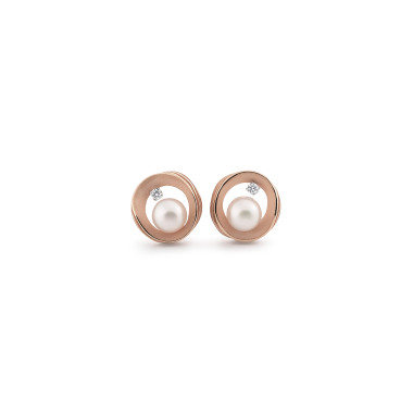         Roségold, Ohrringe, Cammilli Infinity White Ohrringe
