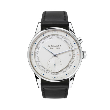         Damen- und Herrenuhr, Automatik, NOMOS Glashütte Zürich Weltzeit