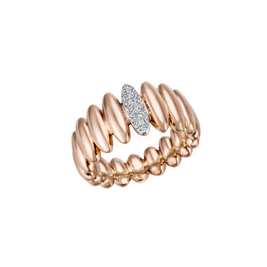         Rotgold, Ringe, Frank Trautz Damenring Classic