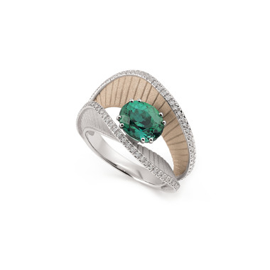        Roségold &amp; Weißgold, Ringe, Cammilli Regina Couture Ring