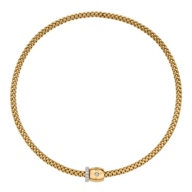         Gelbgold, Halsschmuck, FOPE Solo Flex'it Halskette