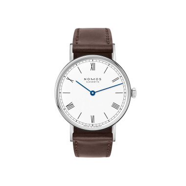         Damenuhr, Handaufzug, NOMOS Glashütte Ludwig 33 Duo emailleweiß