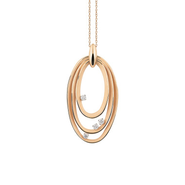         Roségold, Halsschmuck, Cammilli Dune Chic Anhänger mit Halskette