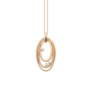         Roségold, Halsschmuck, Cammilli Dune Chic Anhänger mit Halskette