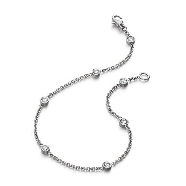         Platin, Armschmuck, Henrich & Denzel Falling in Love Armkette