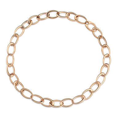         Roségold, Halsschmuck, Emil Kraus Ellipse E170 Kette
