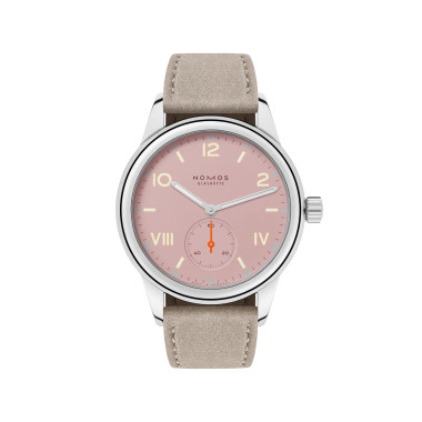         Damen- und Herrenuhr, Handaufzug, NOMOS Glashütte Club Campus Full Rose