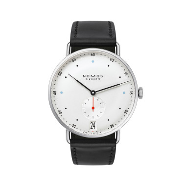         Damen- und Herrenuhr, Handaufzug, NOMOS Glashütte Metro 38 Datum