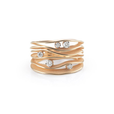         Roségold, Ringe, Cammilli Dune Ring