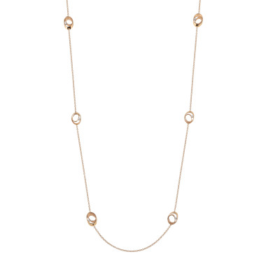         Roségold, Halsschmuck, Cammilli Dune Lange Kette