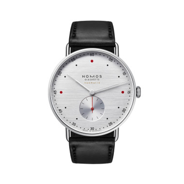         Damen- und Herrenuhr, Automatik, NOMOS Glashütte Metro neomatik 39 silvercut