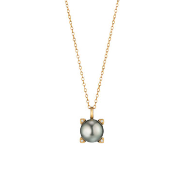         Roségold, Halsschmuck, Gellner Wave Collier mit Einhänger