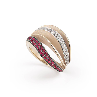         Roségold, Ringe, Cammilli Velaa Color Ring