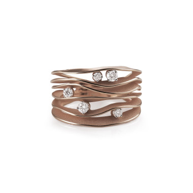         Gold farbig veredelt, Ringe, Cammilli Dune Ring