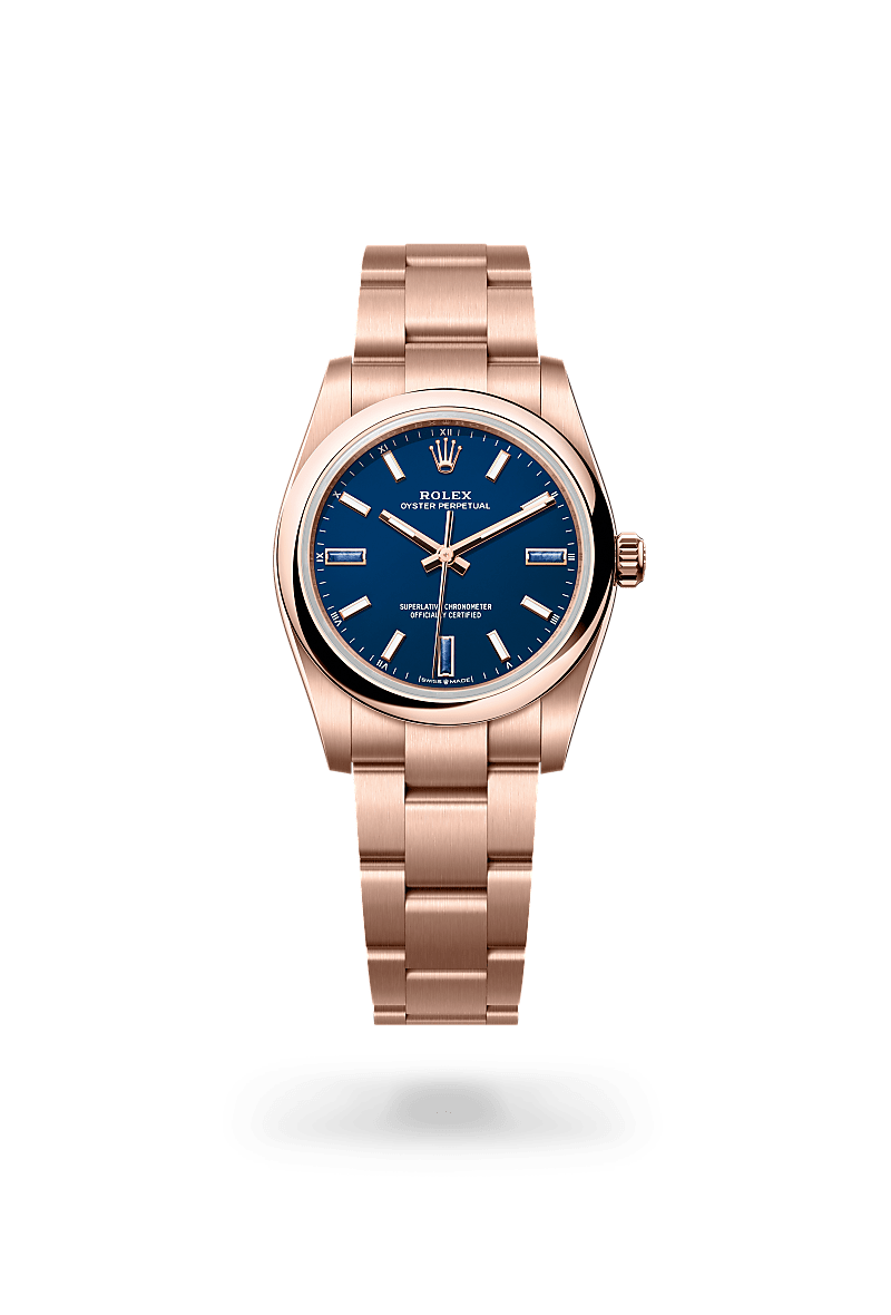 Rolex Oyster Perpetual 34 M124205-0002 Herrenuhr - Oyster, 34 mm, Everose-Gold 