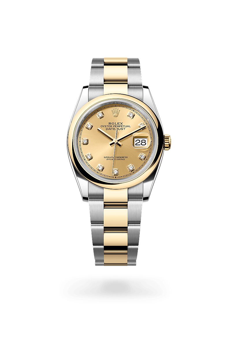 Rolex Datejust 36 M126203-0018 Herrenuhr - Oyster, 36 mm, Edelstahl Oystersteel und Gelbgold 