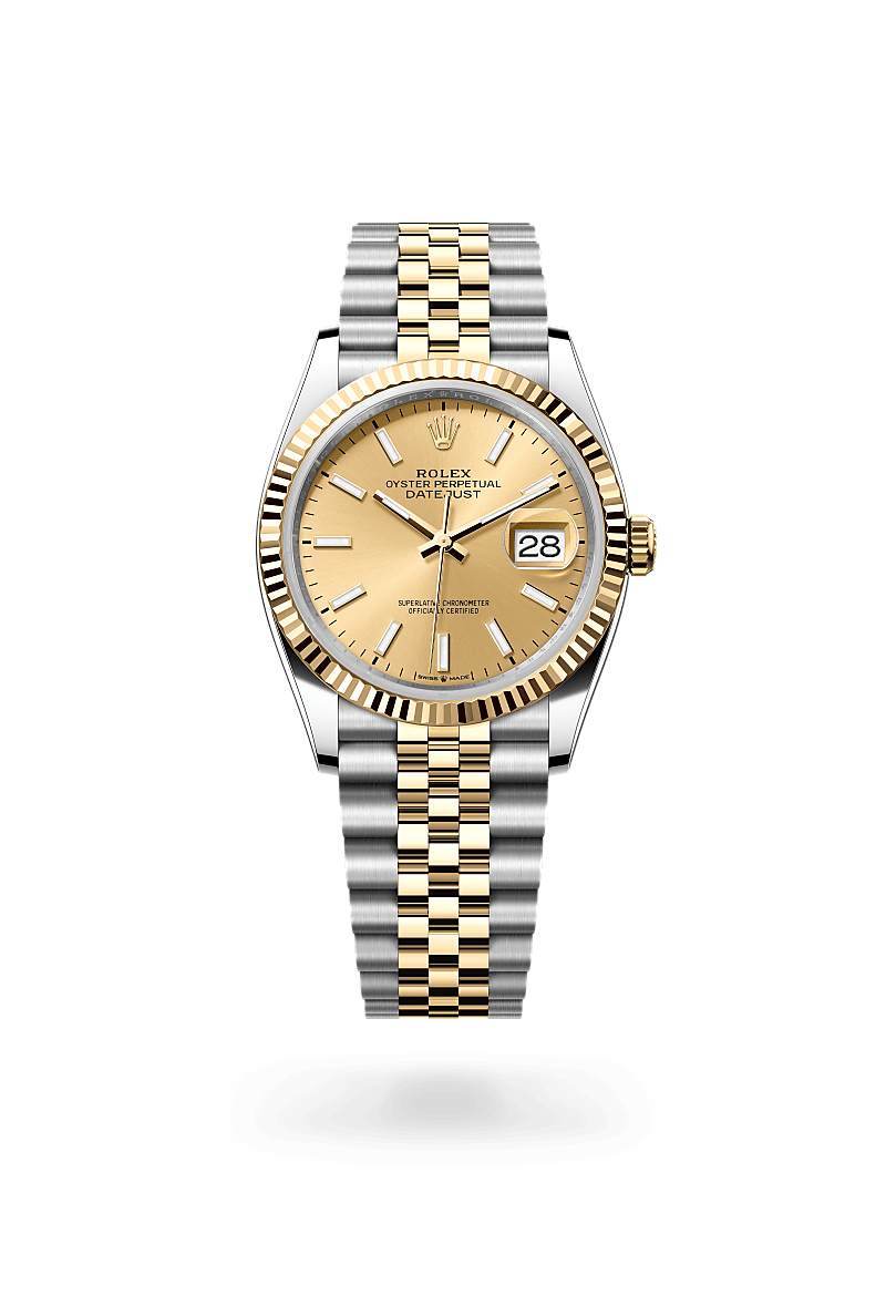 Rolex Datejust 36 M126233-0015 Herrenuhr - Oyster, 36 mm, Edelstahl Oystersteel und Gelbgold 