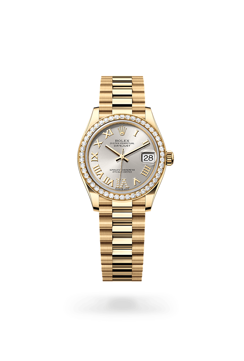 Rolex Datejust 31 M278288RBR-0020 Herrenuhr - Oyster, 31 mm, Gelbgold mit Diamanten 