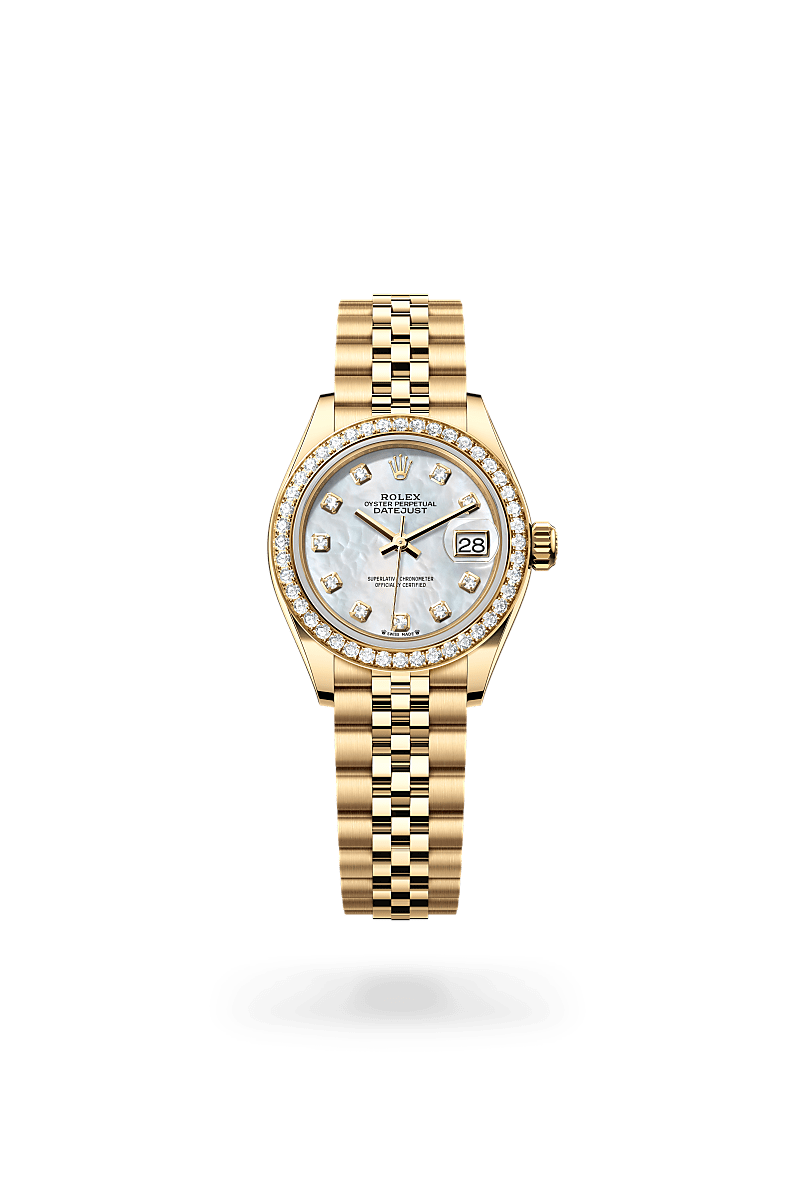 Rolex Lady-Datejust M279138RBR-0016 Herrenuhr - Oyster, 28 mm, Gelbgold mit Diamanten 