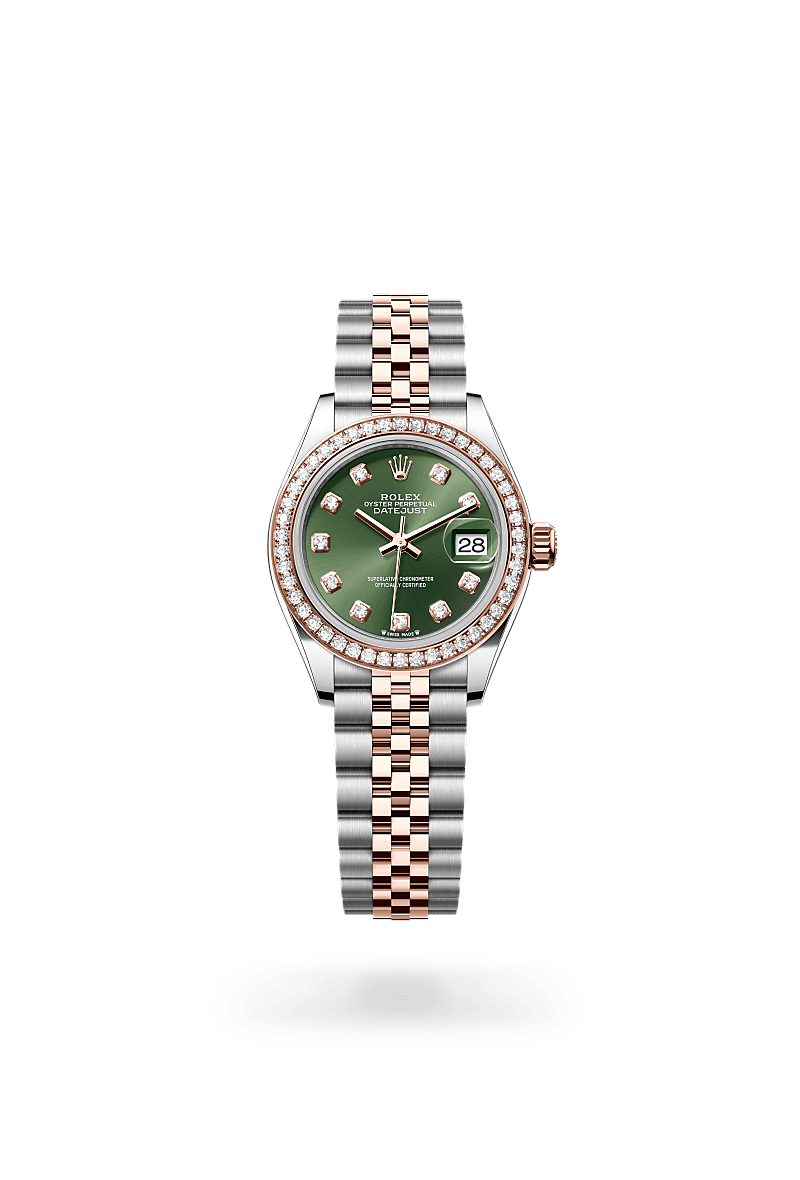 Rolex Lady-Datejust M279381RBR-0007 Herrenuhr - Oyster, 28 mm, Edelstahl Oystersteel und Everose-Gold mit Diamanten 